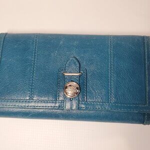 Coach Leather Checkbook Wallet